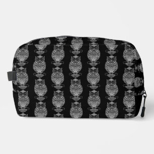 Uil (zwart) - Dopp Kit Toilettasje