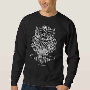 Uil (zwart) - Heren sweatshirt