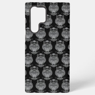 Uil (zwart) - Samsung Case Galaxy Hoesje