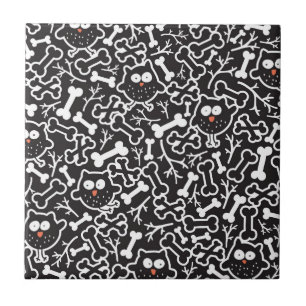 Uilen en bot tegeltje