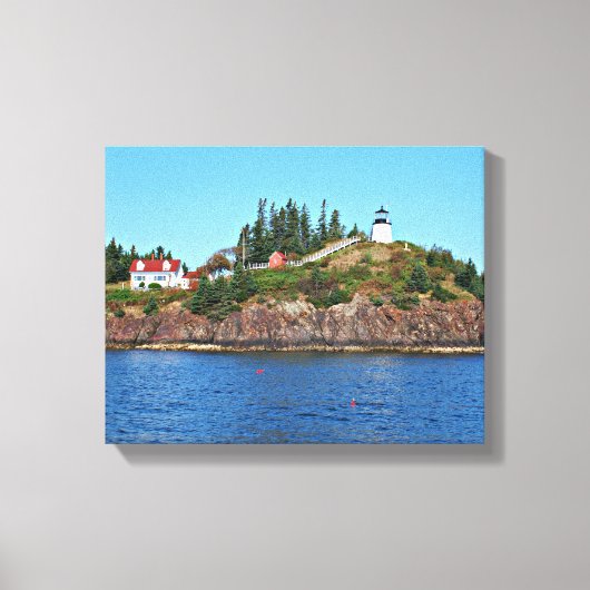 Uilen hoofd vuurtoren, Maine Canvas Print (Voorkant)