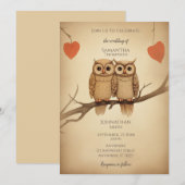 Uilen in liefde  kaart (Voorkant / Achterkant)