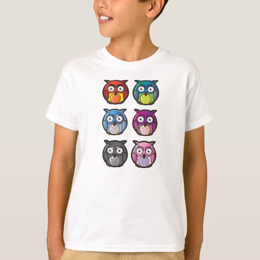 Uilen kinder t-shirt (Voorkant)