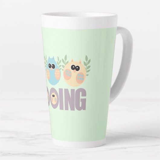 Uilen koeling latte mok (Rechterhoek)