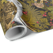 Uilen, varens, eik en bessen 2 cadeaupapier (Rol Hoek)