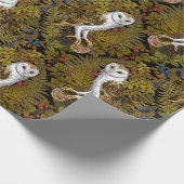 Uilen, varens, eik en bessen 2 cadeaupapier (Hoek)