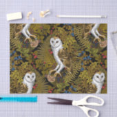 Uilen, varens, eik en bessen 2 tissuepapier (Craft)