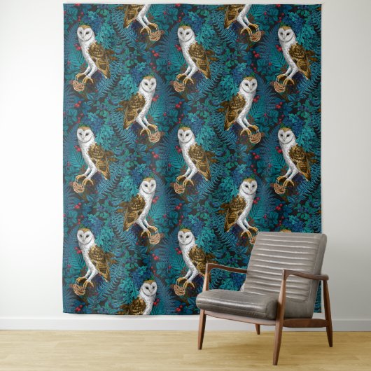 Uilen, varens, eik en bessen 3 wandkleed (In situ)