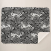 Uilen, varens, eik en bessen 4 sherpa deken (Voorkant (horizontaal))