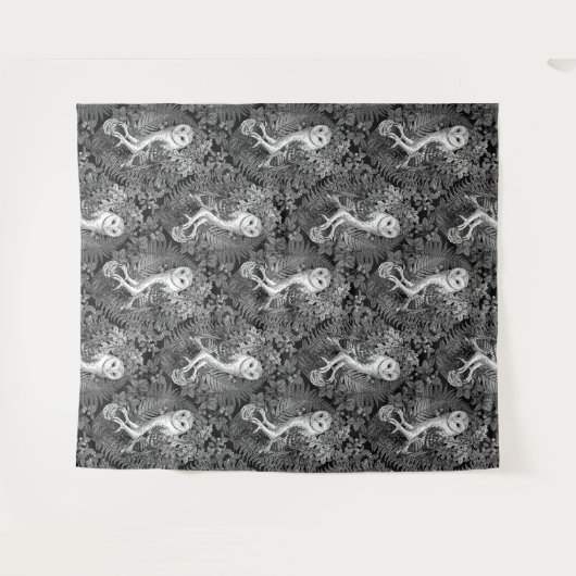 Uilen, varens, eik en bessen 4 wandkleed (Voorkant (horizontaal))