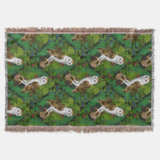 Uilen, varens, eik en bessen deken (Voorkant)