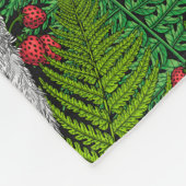 Uilen, varens, eik en bessen fleece deken (Hoek)