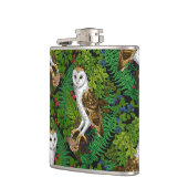 Uilen, varens, eik en bessen heupfles (Links)