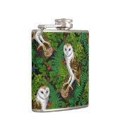 Uilen, varens, eik en bessen heupfles (Rechts)