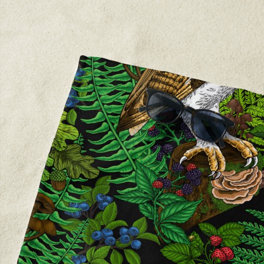 Uilen, varens, eik en bessen strandlaken (In situ)