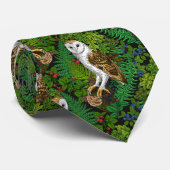 Uilen, varens, eik en bessen stropdas (Opgerold)