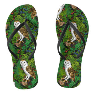 Uilen, varens, eik en bessen teenslippers