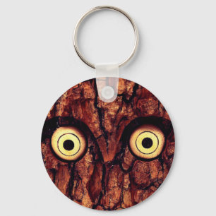 Uilenboomschors rustiek hout schattig sleutelhanger