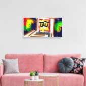 Uilennachtwolk Canvas Afdruk (Insitu (Woonkamer))