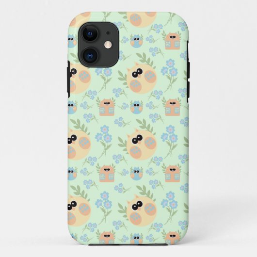 uilenpatroon Case-Mate iPhone case (Achterkant)