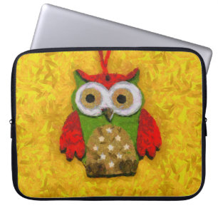 Uilenschilderij Laptop Sleeve