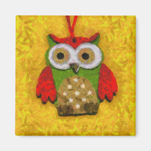 Uilenschilderij Magneet