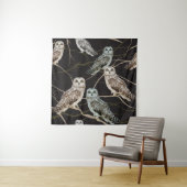 Uilentak: eenzame vogelbaars. wandkleed (In situ)