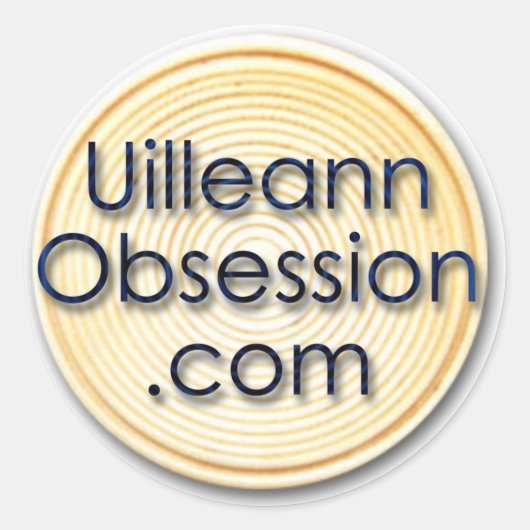 UilleannObsession.com Sticker rond (Devant)