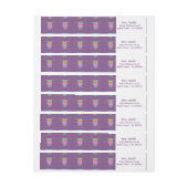 -uilleraar paarse rampenlabels (Vel)