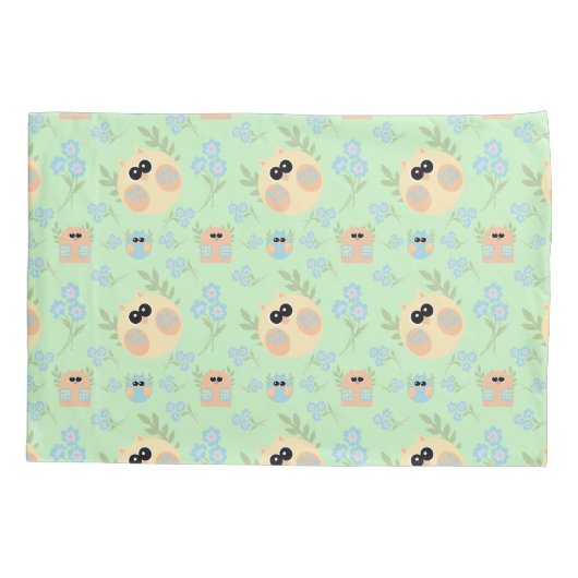 uilpatroon kussensloop (Achterkant)