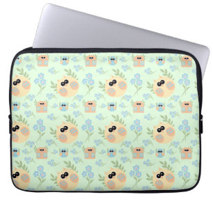 uilpatroon laptop sleeve