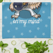 Uilways On My Mind Uil in Jumpsuit Cartoon Theedoek (Gevouwen)