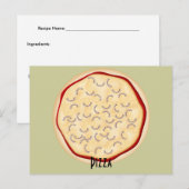 Uions Pizza Recipe Card Briefkaart (Voorkant / Achterkant)