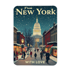 uit Amsterdam met liefde Vrolijk Kerstfeest Magneet