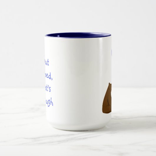 Uit bed dat is genoeg leuke ballon Beer Quote Mok (Midden)