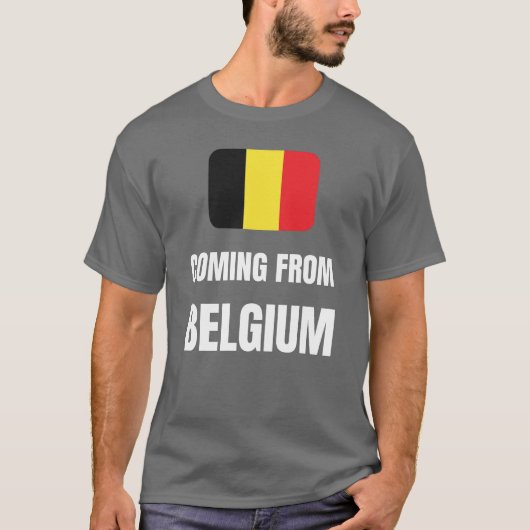 Uit België komen T-shirt (Voorkant)