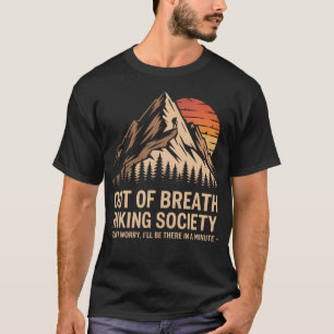 Uit De Adem Hiking Society En Camping Of Natuur T-shirt
