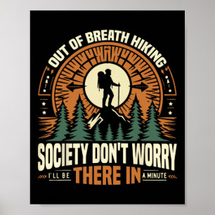 Uit de adem wandelen samenleving maak je geen zorg poster