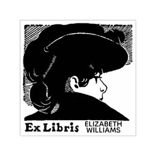 Uit de bibliotheek Ex Libris Book Bilbliophile Zelfinktende Stempel