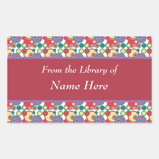 Uit de Bibliotheek van Abstracte Kunst Stickers (Voorkant)