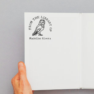 Uit de bibliotheek van Barn Owl Book Rubberstempel