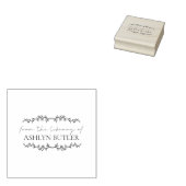 Uit de bibliotheek van de aangepaste naam Wood Sta Rubberstempel (Gestempeld)