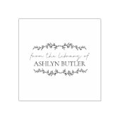 Uit de bibliotheek van de aangepaste naam Wood Sta Rubberstempel (Afrduk)