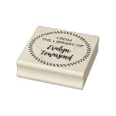 Uit de bibliotheek van echte handtekening geperson 	rubberstempel (Stempel)