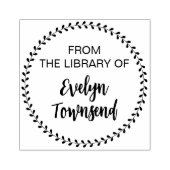 Uit de bibliotheek van echte handtekening geperson 	rubberstempel (Afrduk)