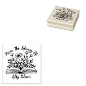 Uit de bibliotheek van - gepersonaliseerde naam rubberstempel (Gestempeld)