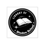 Uit de bibliotheek van - gepersonaliseerde naam rubberstempel (Afrduk)