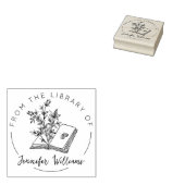 Uit de bibliotheek van het botanische boek 	rubberstempel (Gestempeld)