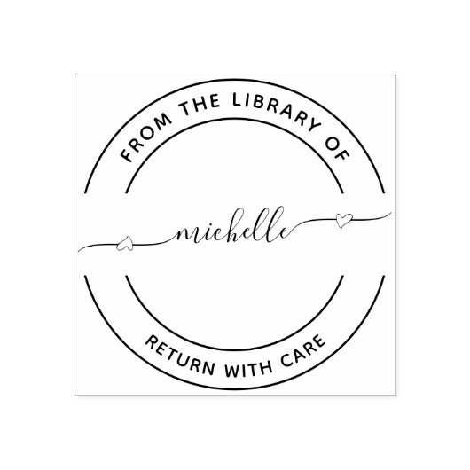 Uit de bibliotheek van het manuscript van het Hart Rubberstempel (Afrduk)