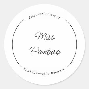 Uit de bibliotheek van labels, bibliotheek Sticker